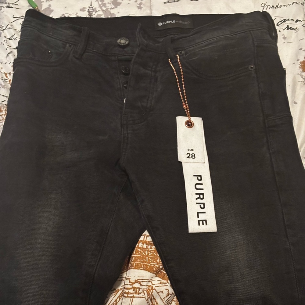 Black purple jeans size 28 want to get rid of em